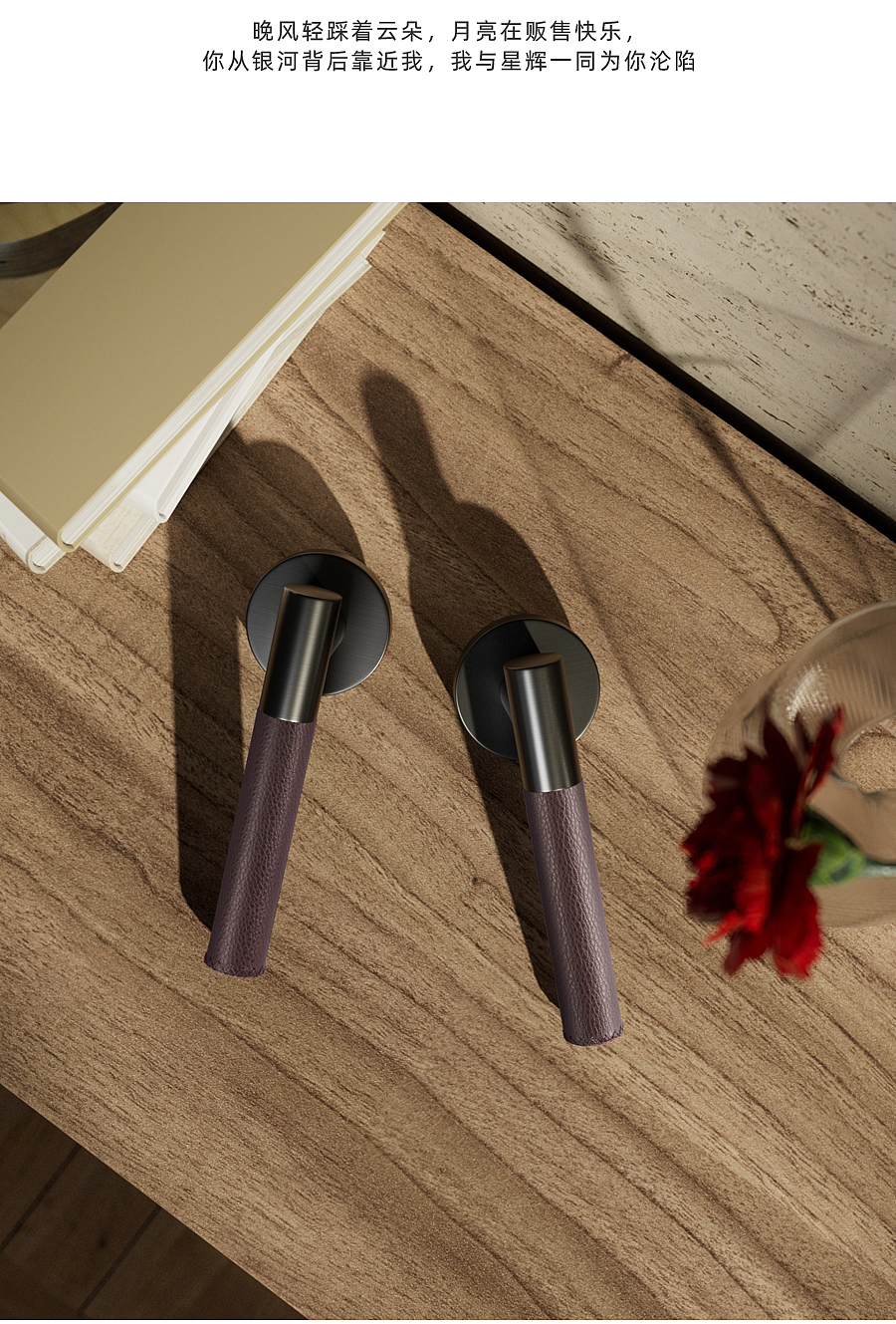 【室内门锁】真皮把手建模视觉效果展示