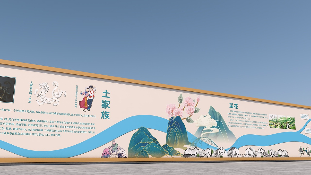 手绘校园文化展示长廊（图ZMzEwNzU5Mjg0） - 图案 - 站酷设计师Zihele_原创素材 - 站酷ZCOOL