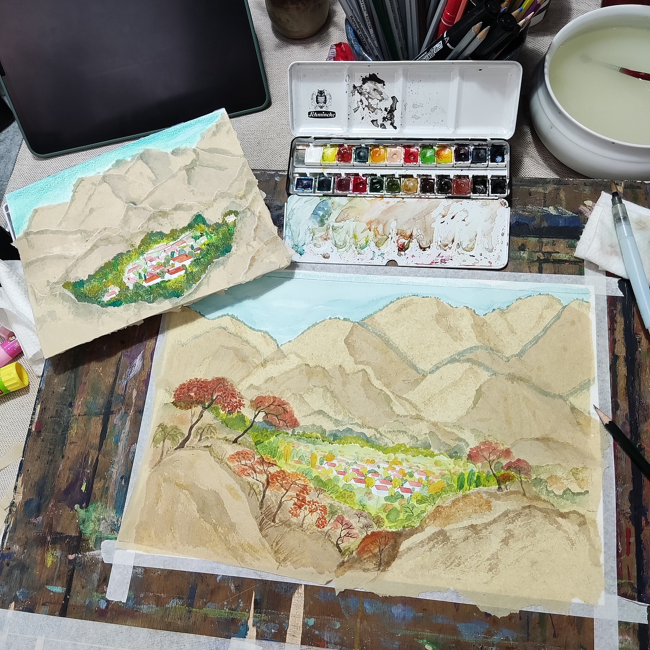 《关于故乡的零散记忆》(图ZMzA0NjQ1NDYw) - 儿童插画 - 站酷设计师雨山Mango原创素材 - 站酷ZCOOL