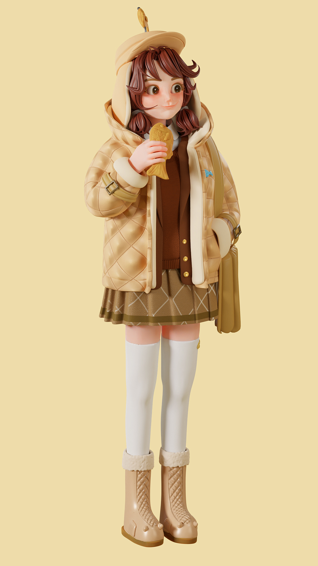 blender人物建模—鲷鱼烧女孩（图ZMzI0ODQ0ODQ4） - 人物/生物 - 站酷设计师3D设计师沐沐原创素材 - 站酷ZCOOL