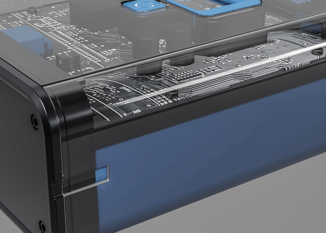 机甲风透明充电宝