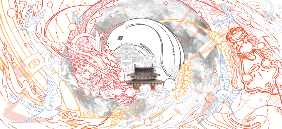【z0a】2023年兔年春节插画