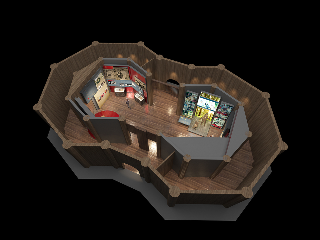 某双子塔展陈设计方案(图ZMzU2NTA3Mzc2) - 建筑/空间 - 站酷设计师展览逻辑喵原创素材 - 站酷ZCOOL