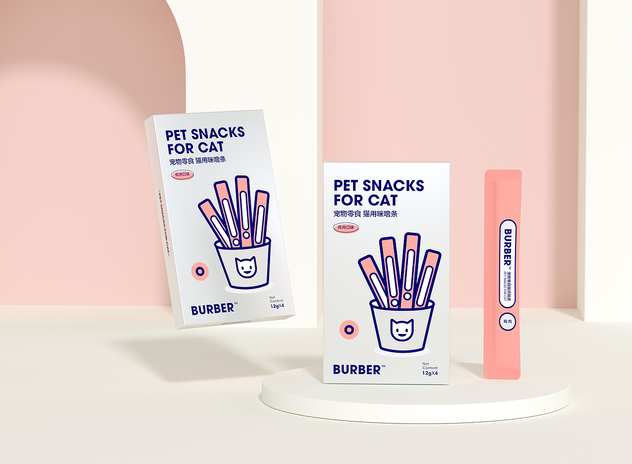 宠物食品 |猫 品牌 包装设计 猫条 零食（图ZMzAwNzA2NjMy） - 包装 - 站酷设计师大臣品牌设计原创素材 - 站酷ZCOOL