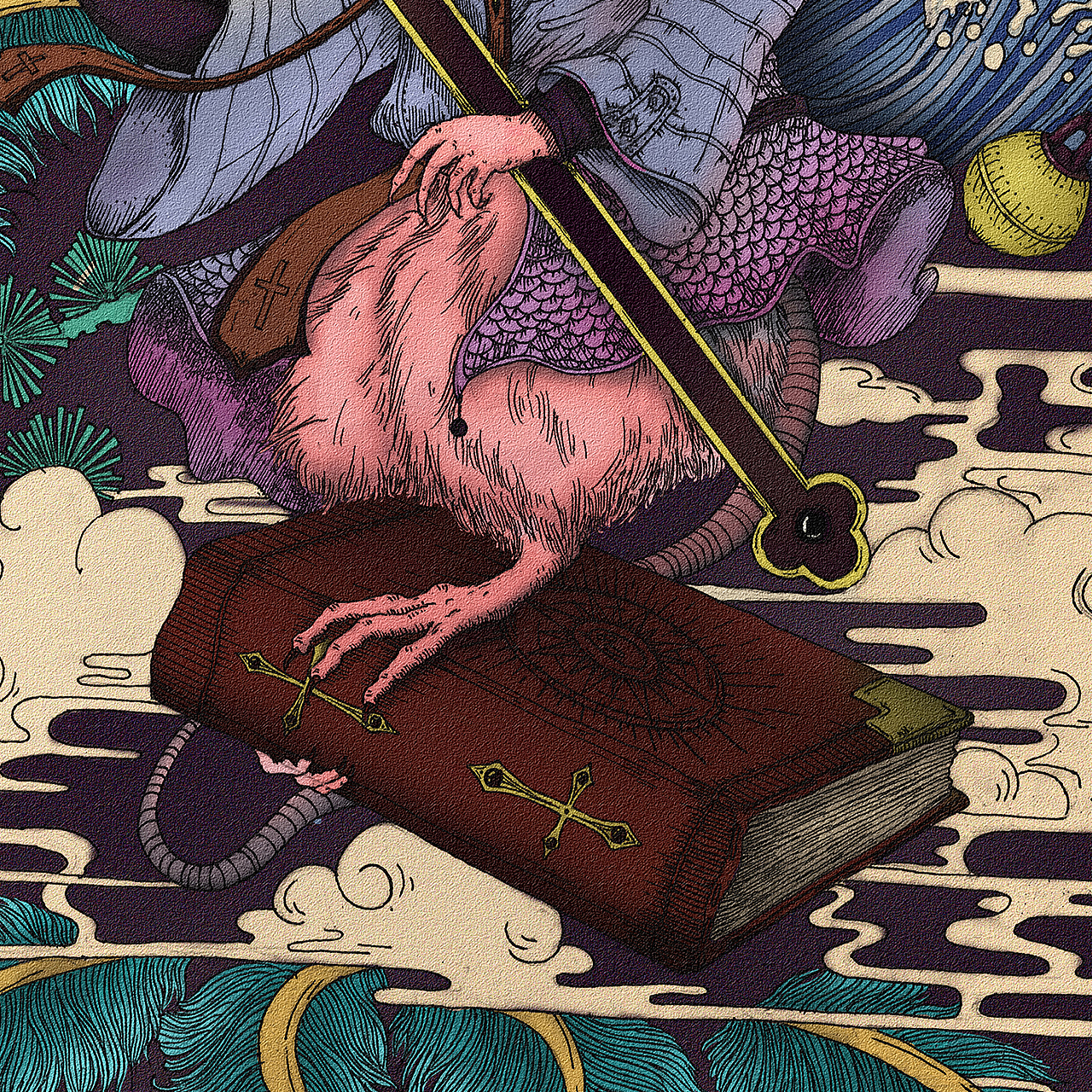 浮世繪——鼠（圖ZMzAzOTk4ODg0） - 藝術(shù)插畫 - 站酷設(shè)計(jì)師陸濤km原創(chuàng)素材 - 站酷ZCOOL