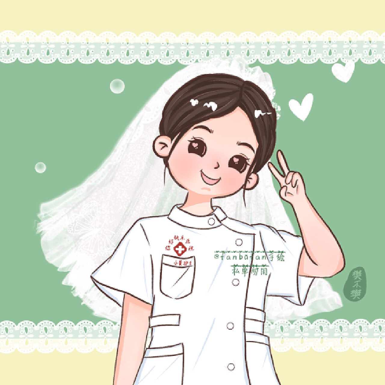 卡通手绘人物护士设计图__动漫人物_动漫动画_设计图库_昵图网nipic.com
