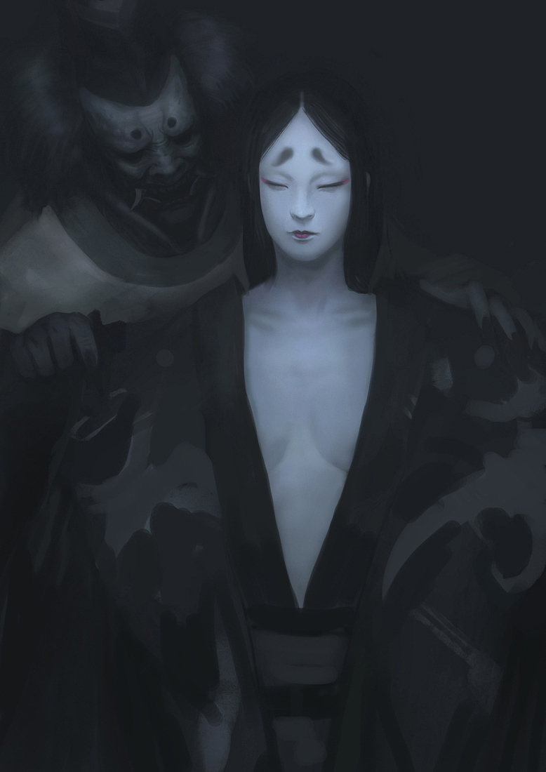 然后在提亮的过程中逐渐加强对比,拉开前后关系