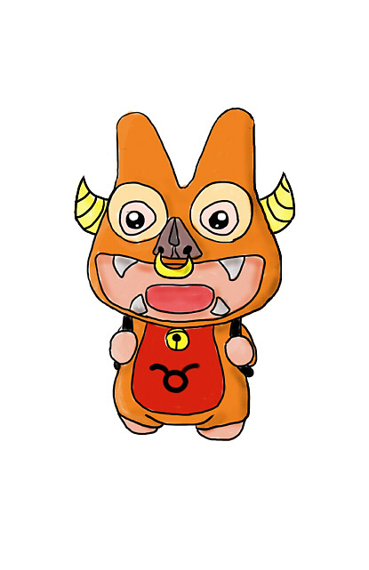 纯手绘12星座瓦猫创意设计