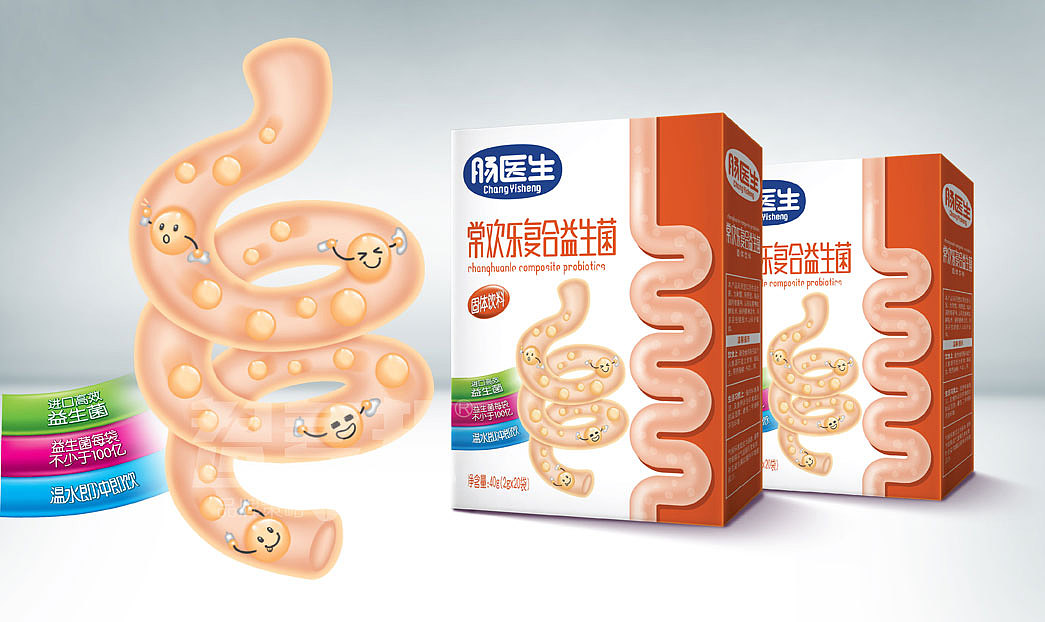 智多邦——肠医生复合益生菌策略包装 固体饮料包装设计 食品包装设计 食品品牌设计