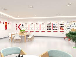 a工法展示墙体柜子设计