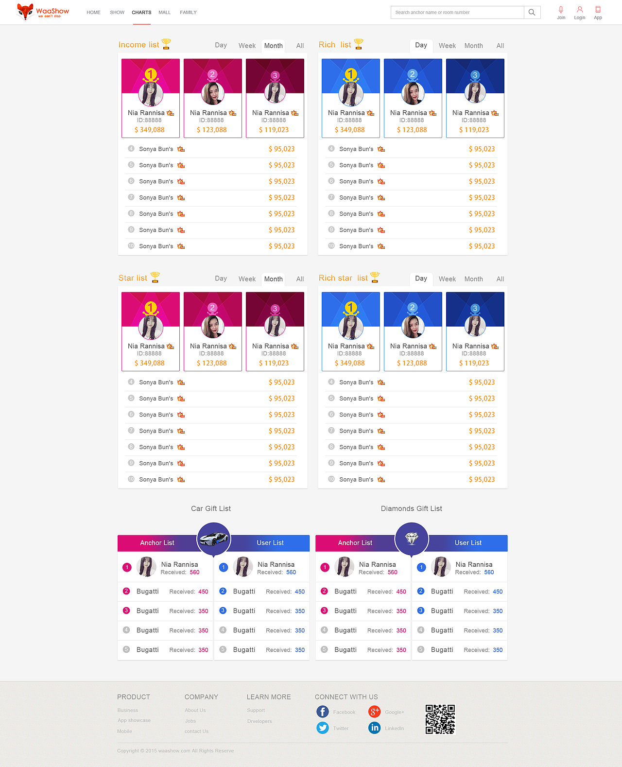 哇秀-PC网站设计（部分）（图ZNDEwNDExODA=） - 企业官网 - 站酷设计师蒋先生_原创素材 - 站酷ZCOOL