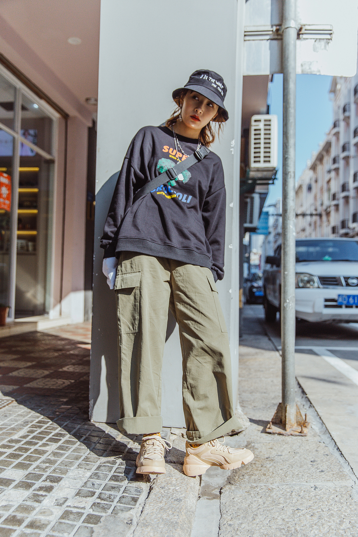 街头女装男装女鞋男装模特拍摄