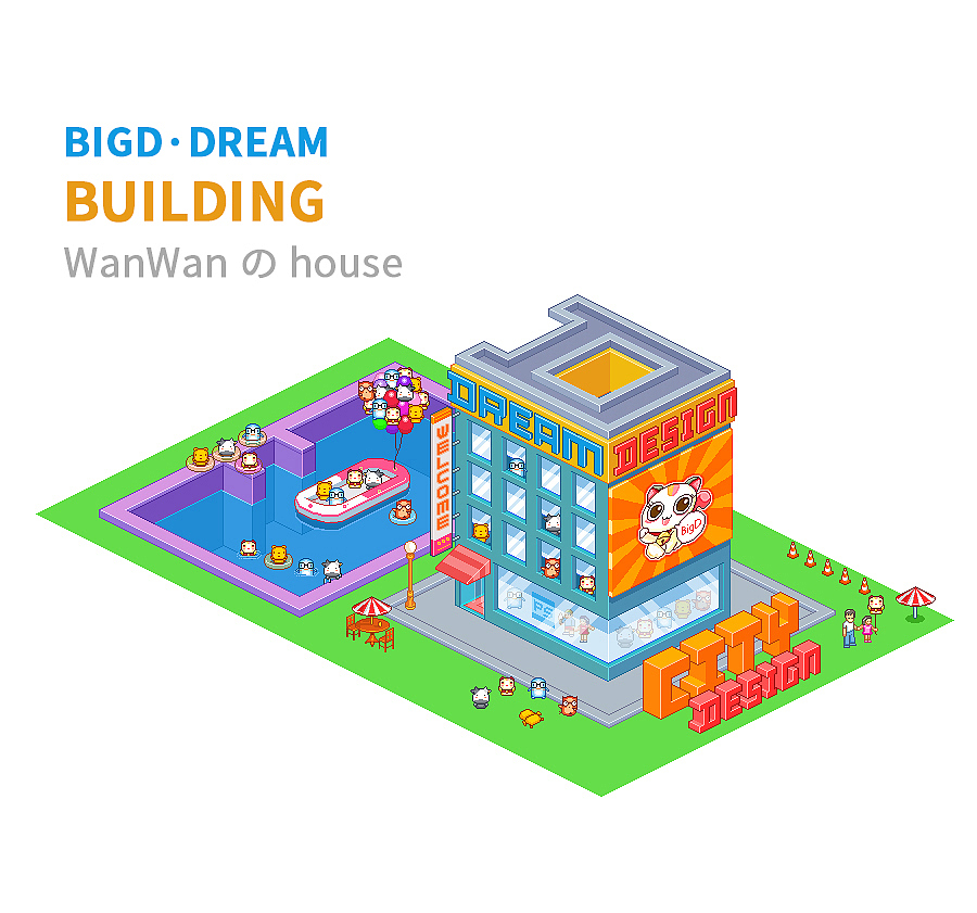 Bigd country for pixel（图ZNTMyODg2MzI=） - 商业插画 - 站酷设计师张小碗儿原创素材 - 站酷ZCOOL