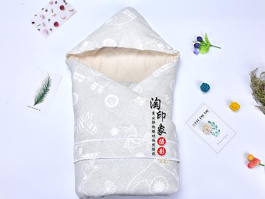 婴儿抱被产品拍照