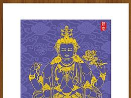 西藏唐卡元素设计