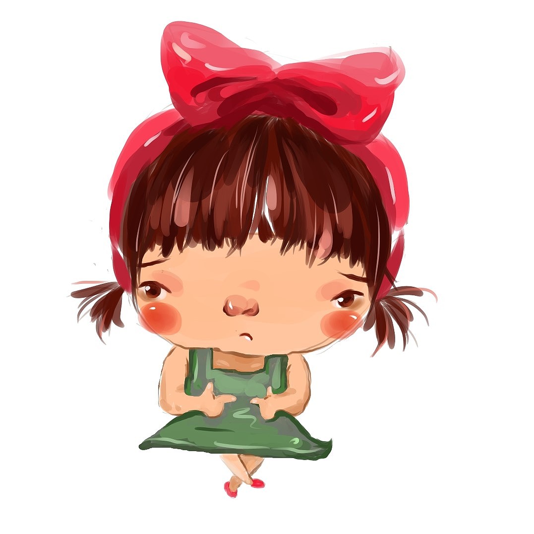 平凡女孩-emoji原创设计