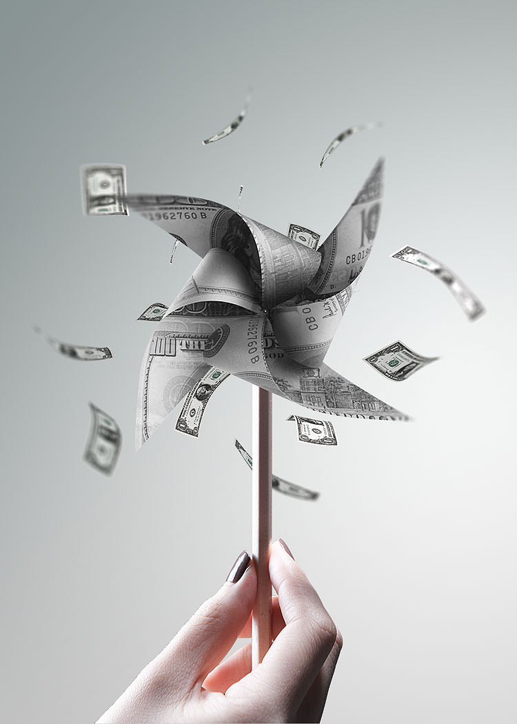 大气国际化金融证券银行保险基金投资货币psd海报设计