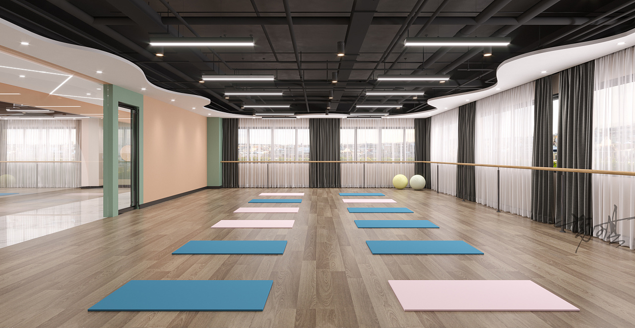 工装-舞蹈教室|空间|商业空间设计|苏梦琪呀 - 原创作品 - 站酷 (zcoo