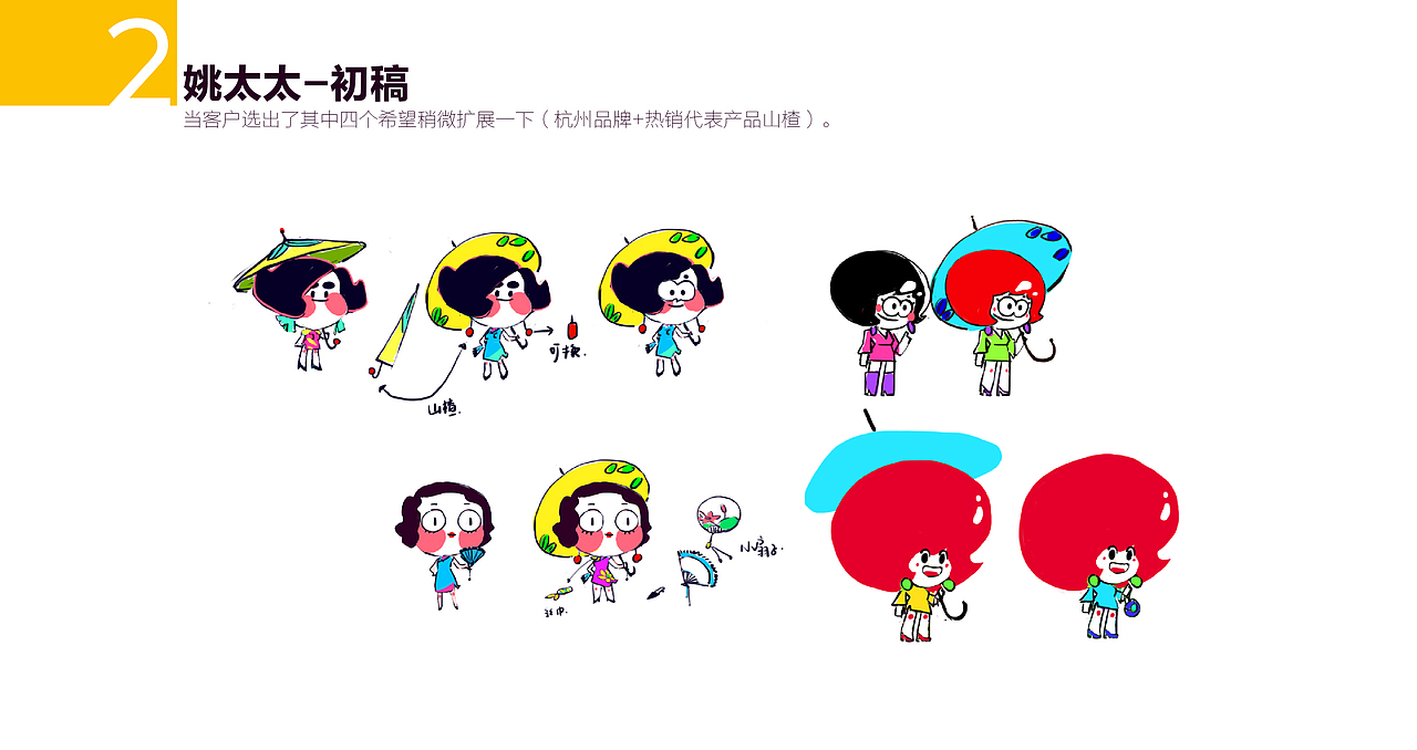 【姚太太】零食IP换新-品牌角色设计过程