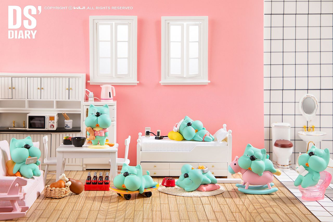 DS'DIARY狗狗日记 x LOZ 联名盲盒之BUBU慵懒系列