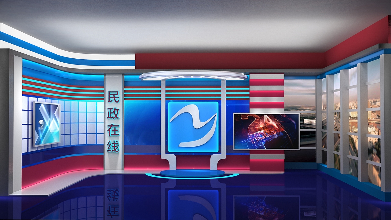 虚拟演播室、实体演播室、融媒体中心设计（图ZMTM0NTc4OTM2） - 舞台美术 - 站酷设计师L1ghtM0del原创素材 - 站酷ZCOOL