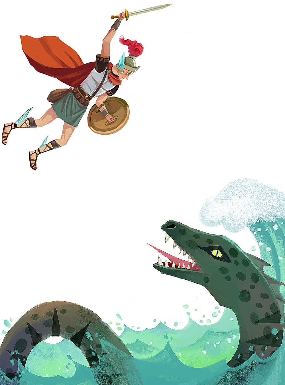 《古希腊神话》插图_ameilili-站酷zcool