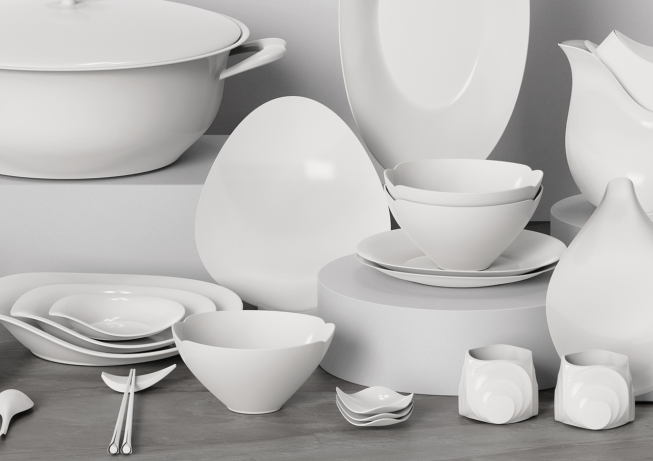 《花悟世界文创陶瓷餐具设计》（图ZMzE1NzI3MzI0） - 工艺品设计 - 站酷设计师五文钱原创素材 - 站酷ZCOOL