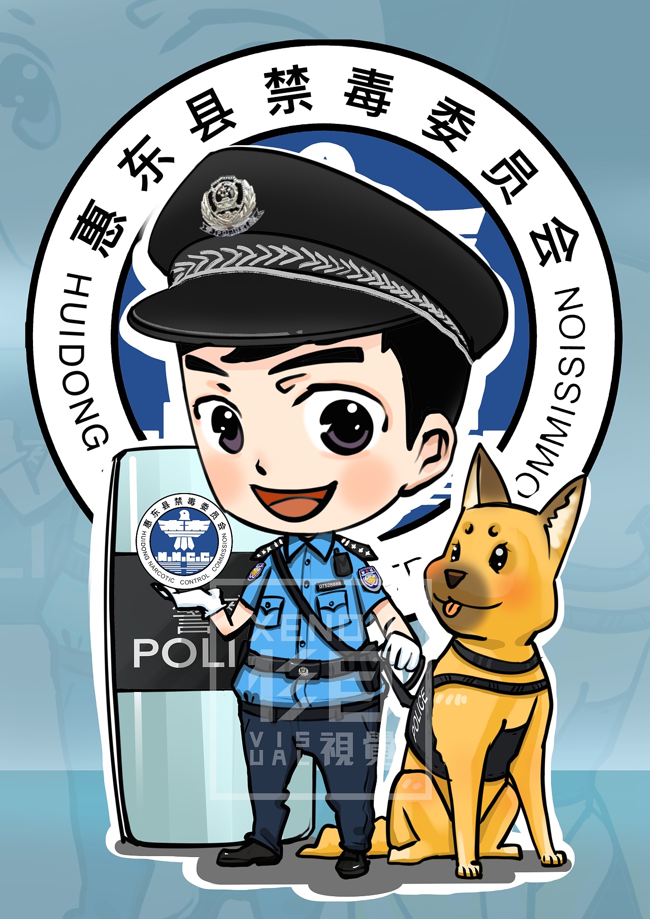 《禁毒卫士》|插画|商业插画|mr_m_ - 原创作品 - 站酷 (zcool)