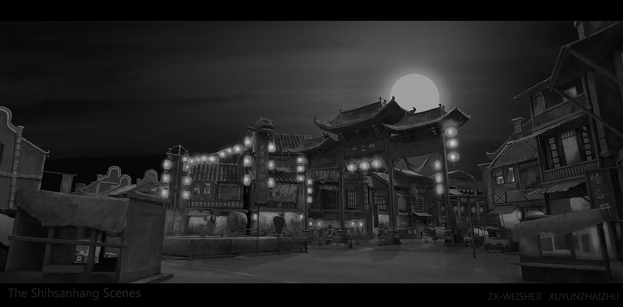 The Shihsanhang Scenes 01（图ZMTE2MzU5MzY=） - 概念设定 - 站酷设计师齋言齋原创素材 - 站酷ZCOOL