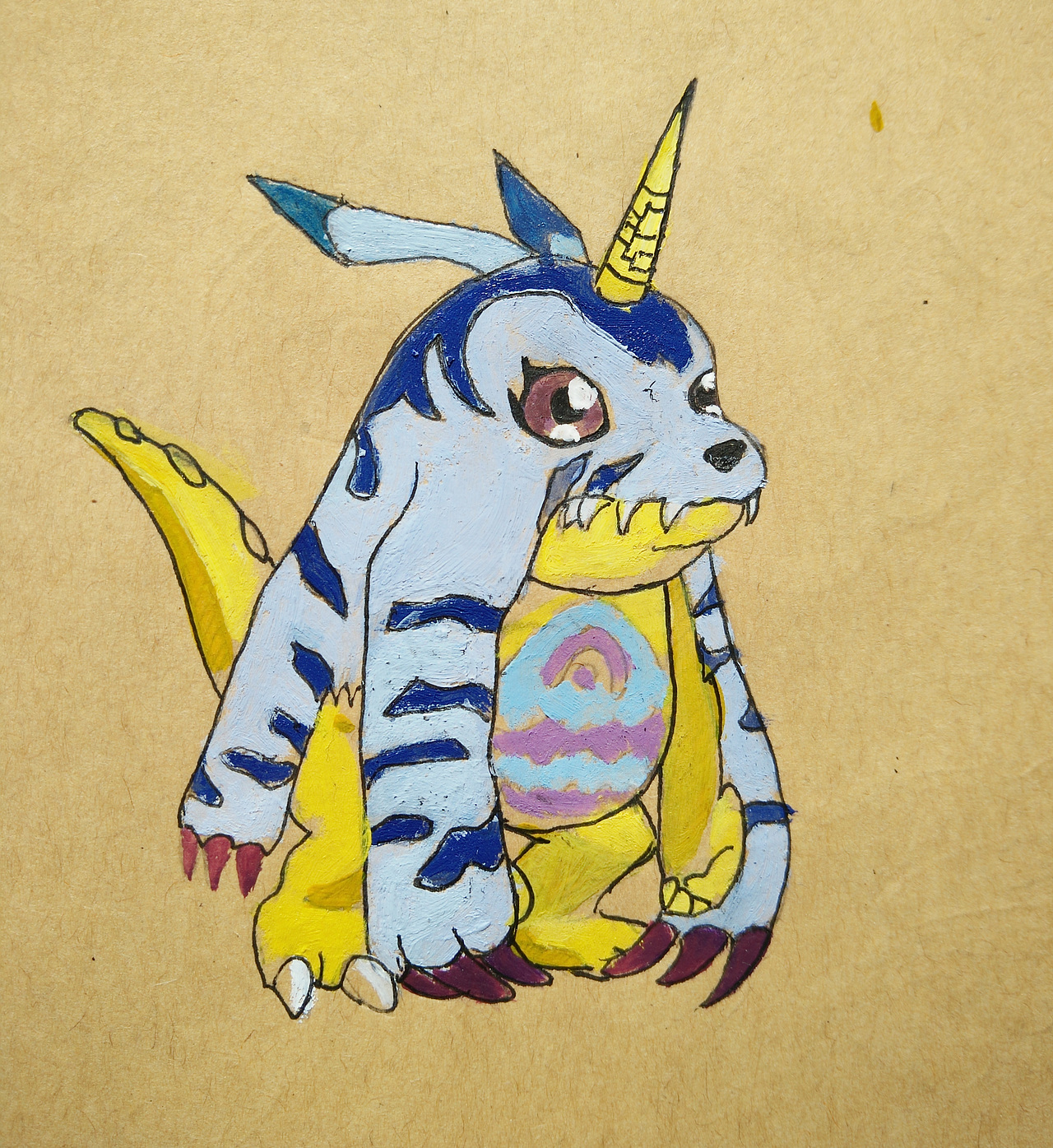 数码宝贝--【手绘/丙烯】（图ZNTI2MDc2ODQ=） - 创作习作 - 站酷设计师糖可乐tangkele原创素材 - 站酷ZCOOL