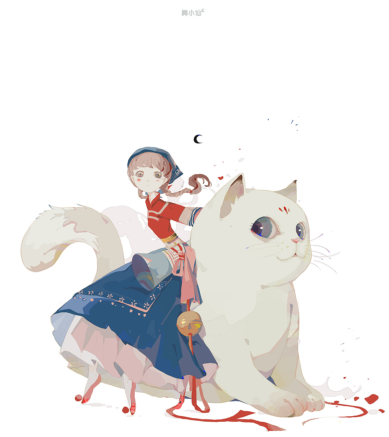 《猫先生和小小人》|插画|绘本|王宇葳 - 原创作品 - 站酷 (ZCOOL)