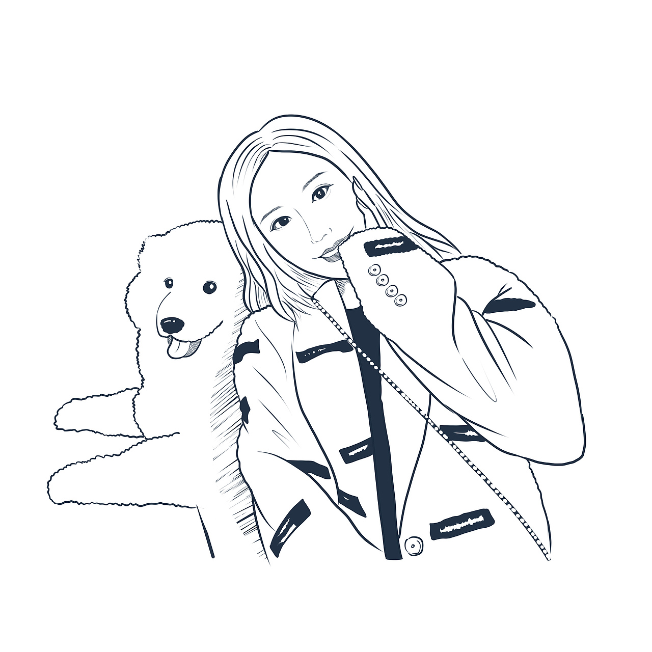 人物线描（图ZMzE5NDM3Njc2） - 商业插画 - 站酷设计师插画师王秋裤呀原创素材 - 站酷ZCOOL