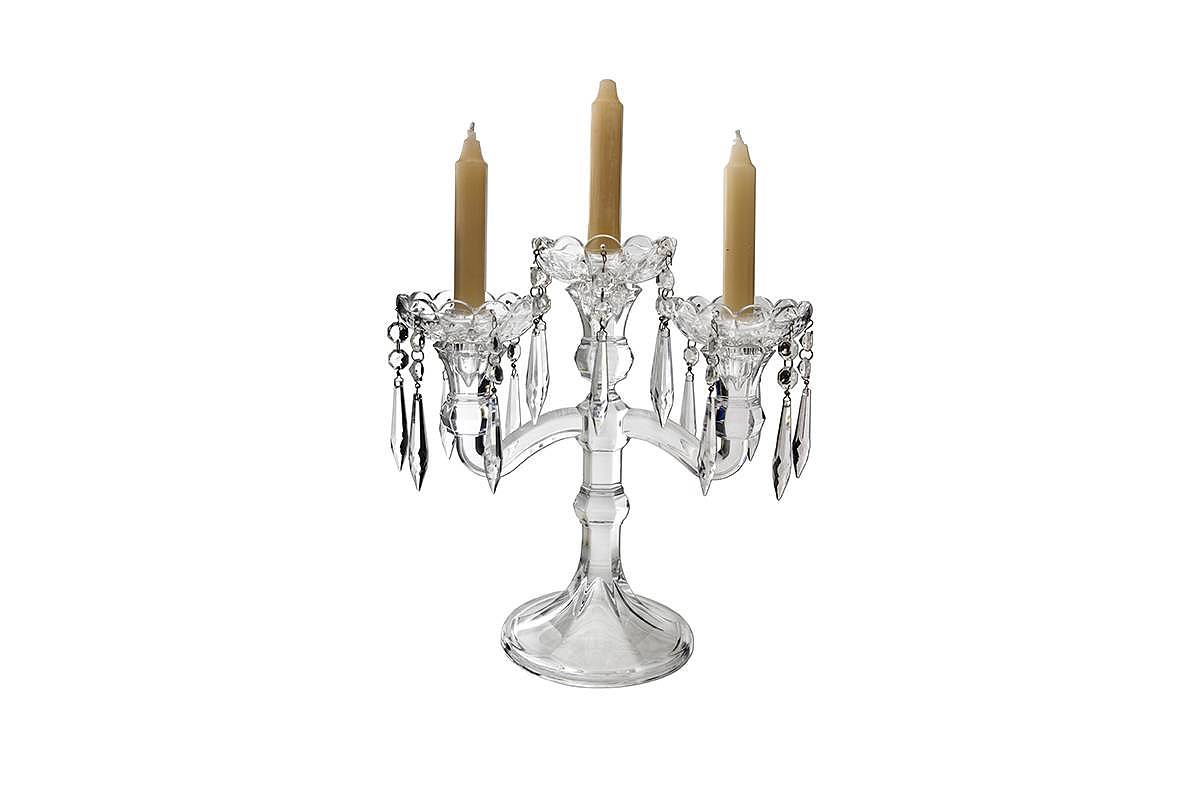 欧洲进口CRYSTAL BOHEMIA水晶装饰烛台鉴赏