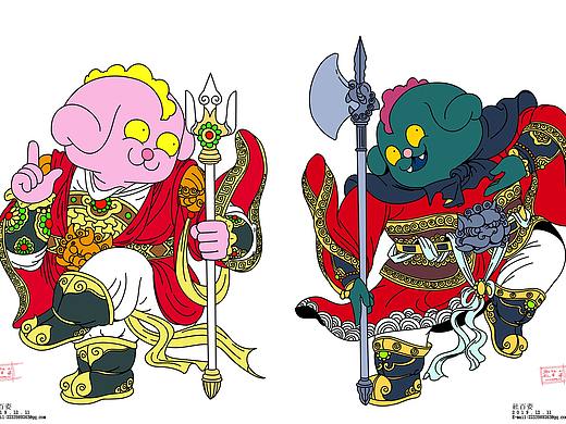 年畫(huà)系列3（個(gè)人主頁(yè)-ZNDE0ODQ5MjQ=） - 商業(yè)插畫(huà) - 站酷設(shè)計(jì)師社百姿原創(chuàng)素材 - 站酷ZCOOL