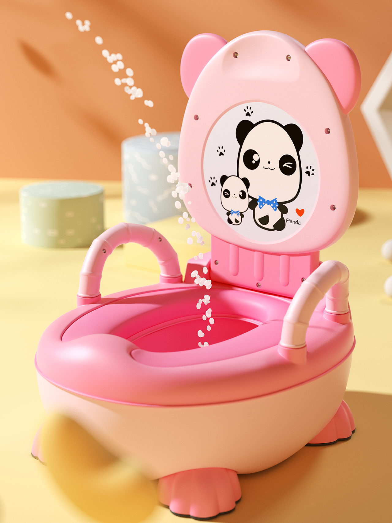 蒙贝贝儿童马桶视频渲染