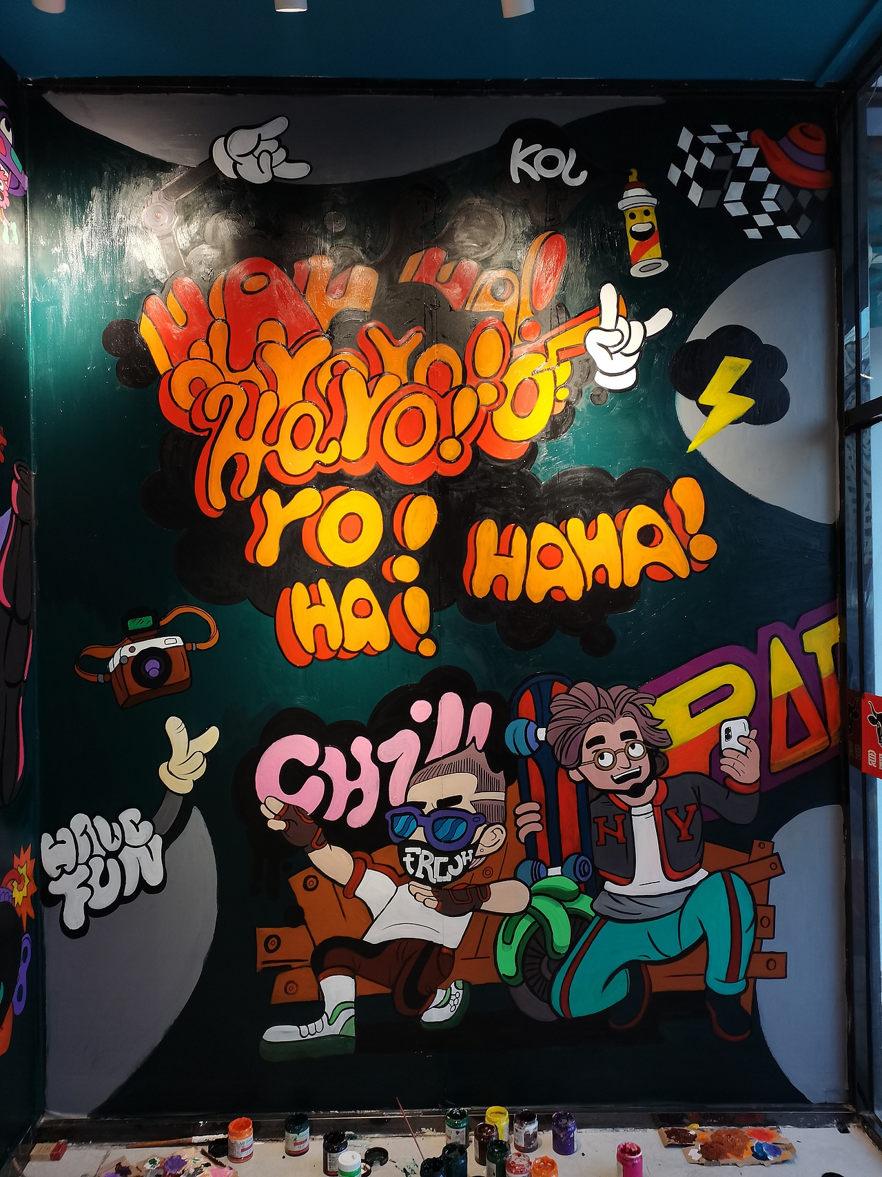 云冠台球厅墙绘（图ZMjk0NzUzMTQw） - 其他 - 站酷设计师小柯手绘工作室原创素材 - 站酷ZCOOL