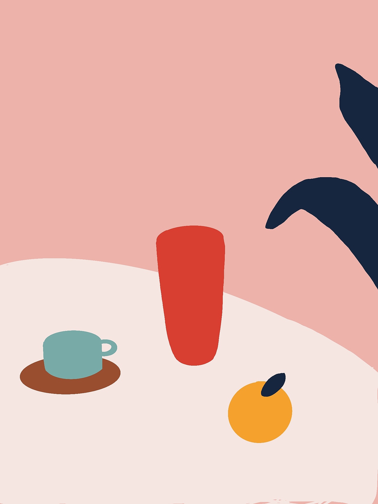 北欧风格简约手绘简笔画