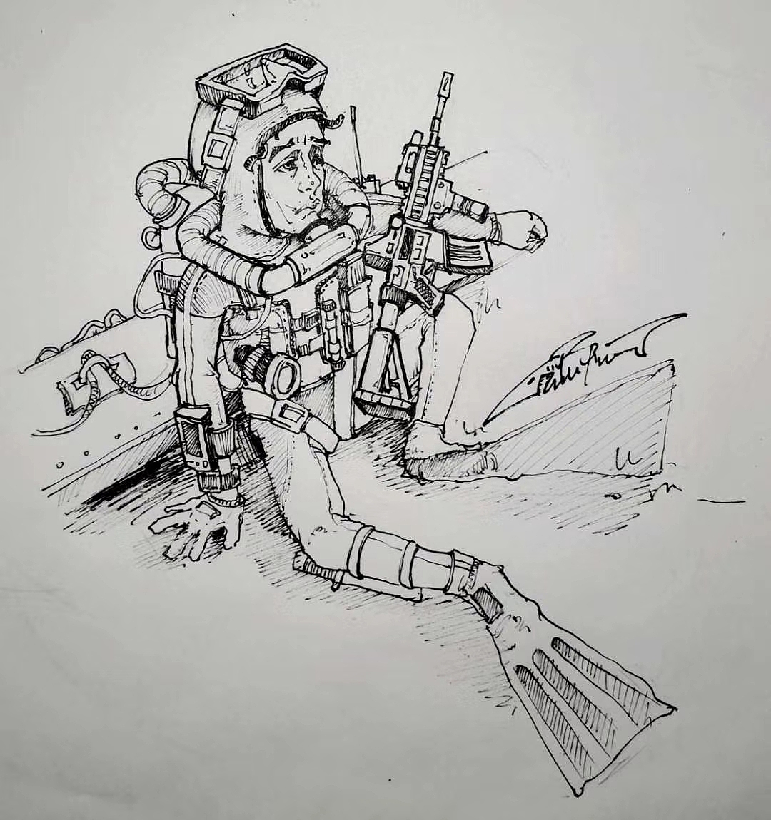 小小蛙人|插画|创作习作|dupufu_原创作品-站酷(zcool)