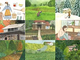 小森林系列插画