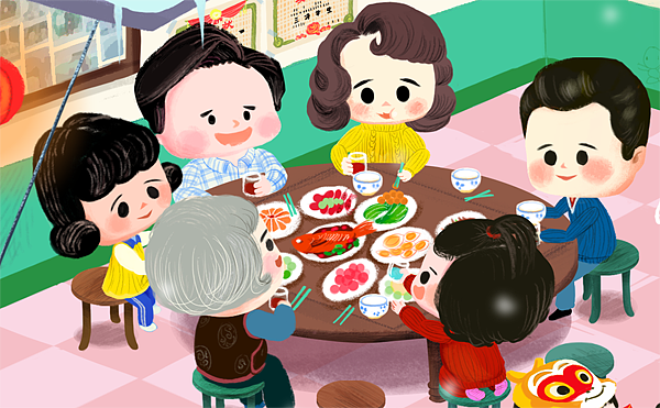 儿童应用“不一样的过年”（图ZNDEzNTk4MDg=） - 儿童插画 - 站酷设计师sopofan原创素材 - 站酷ZCOOL