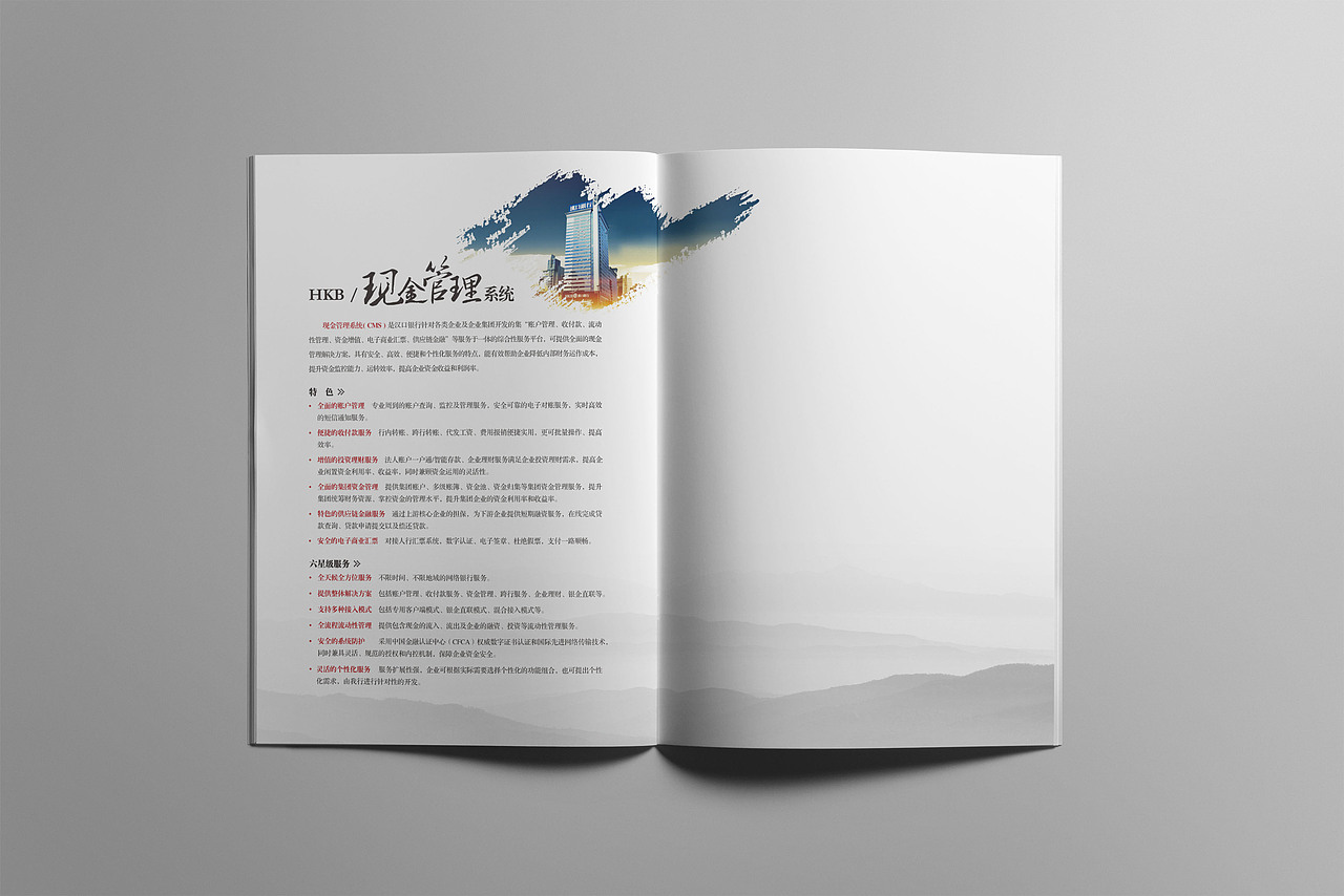 银行宣传册