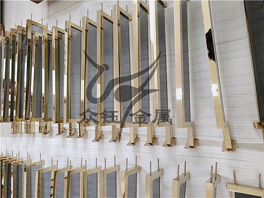 香槟金不锈钢玻璃护栏  高档又实惠