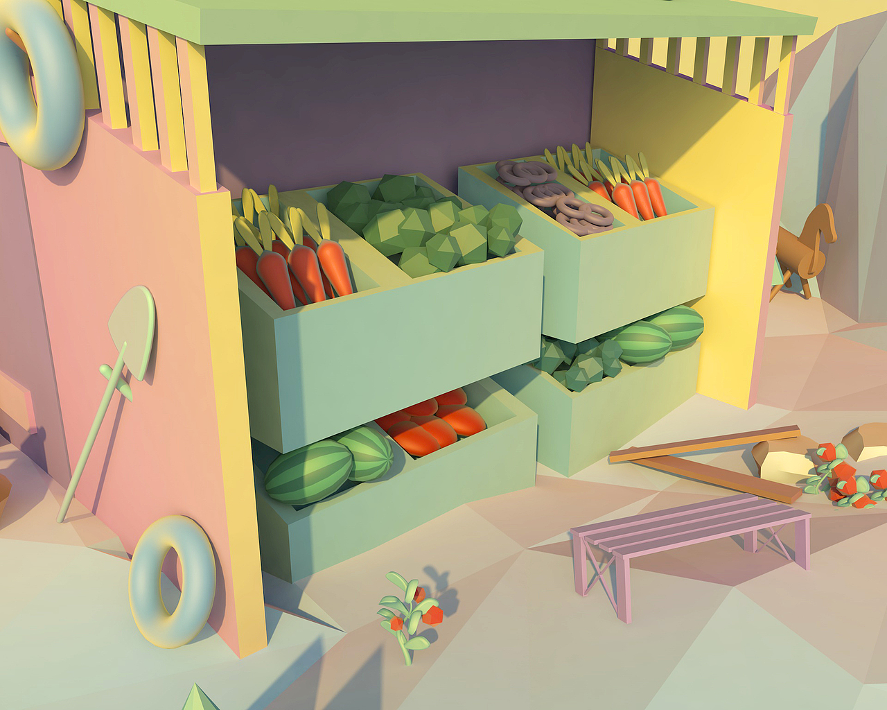 LOW POLY（图ZMjMyODk3Mzcy） - 场景 - 站酷设计师柒十七原创素材 - 站酷ZCOOL