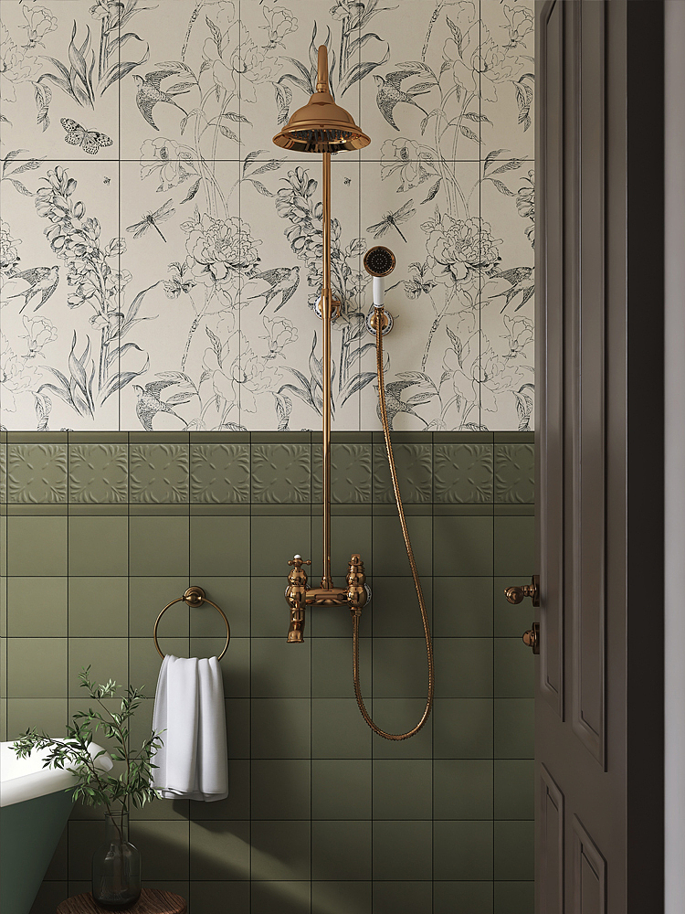 一套法法式風輕復古的衛(wèi)生間搭配案例（圖ZMzIxNDIzOTMy） - 家裝設(shè)計 - 站酷設(shè)計師簡雍pepertile原創(chuàng)素材 - 站酷ZCOOL