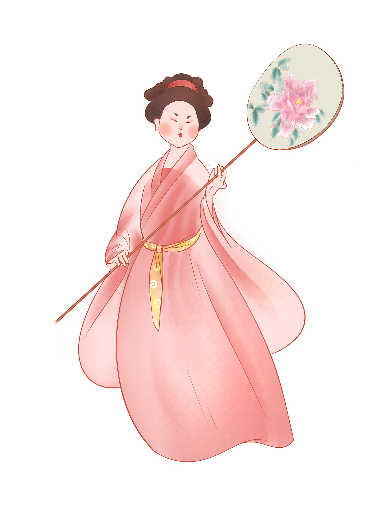 簪花仕女图（图ZMzM4MTE5MTgw） - 创作习作 - 站酷设计师吸猫达人原创素材 - 站酷ZCOOL