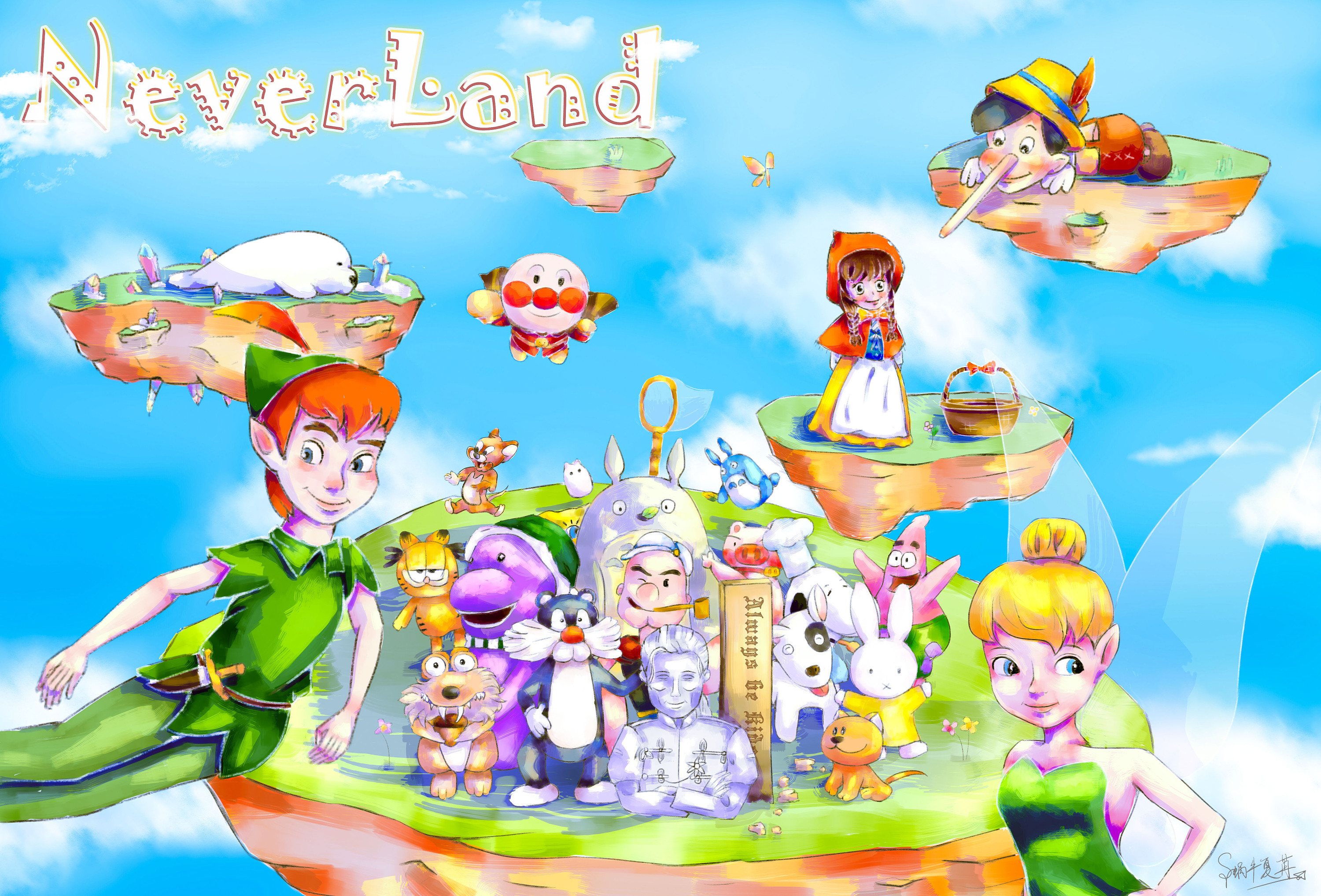 neverland童话插画——致敬迈克尔·杰克逊