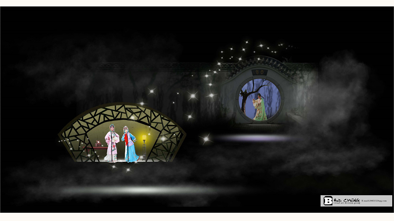 现代多媒体昆曲牡丹亭舞台概念方案设计