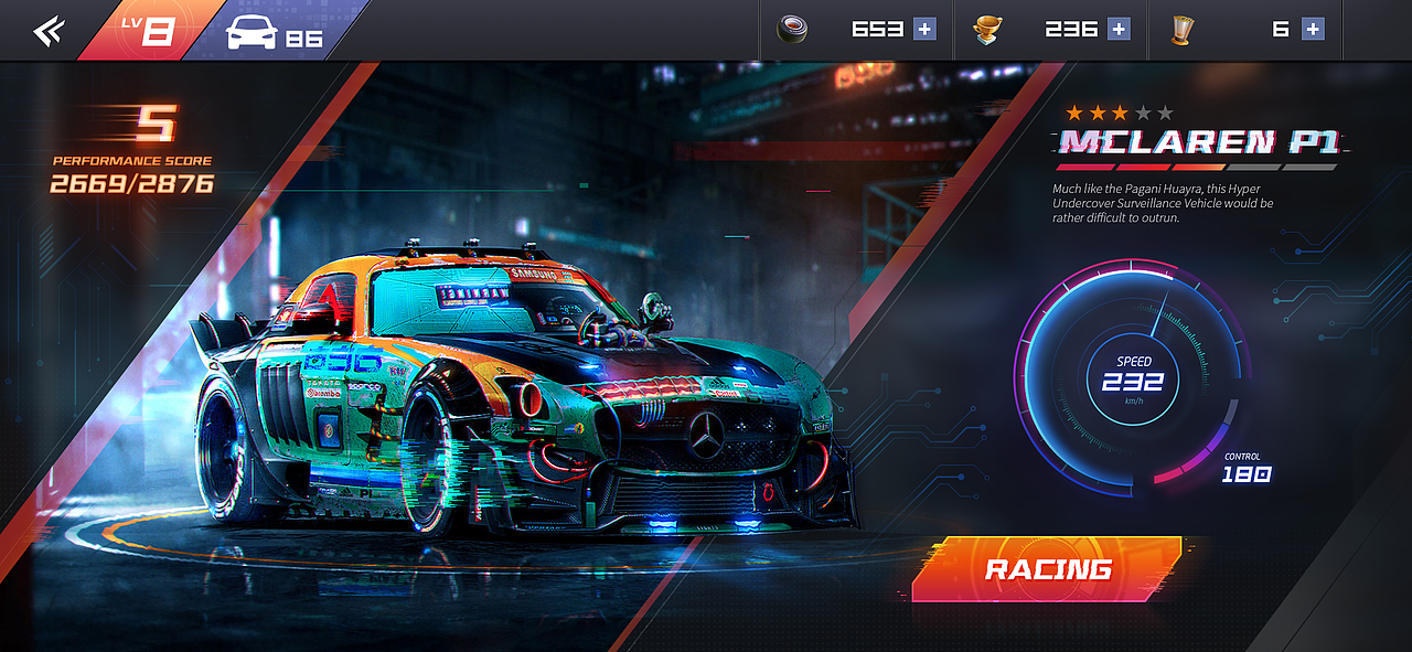 cyber rally 游戏ui练习