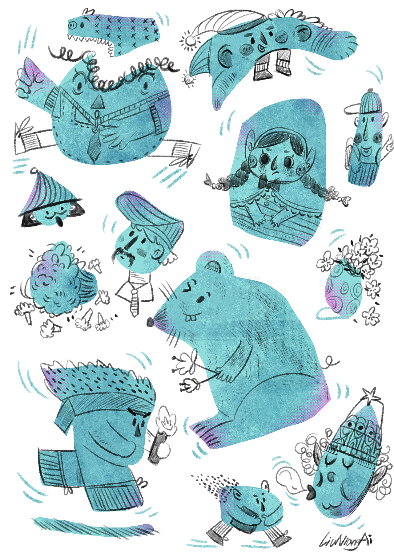 卡通人物-是一些可可爱爱呀!