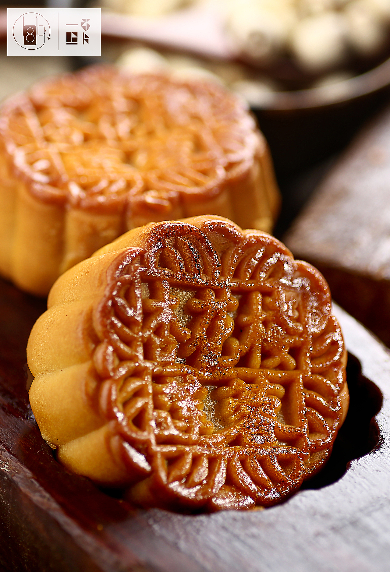 中秋节月饼杏花楼月饼美食月饼拍摄中国传统美食